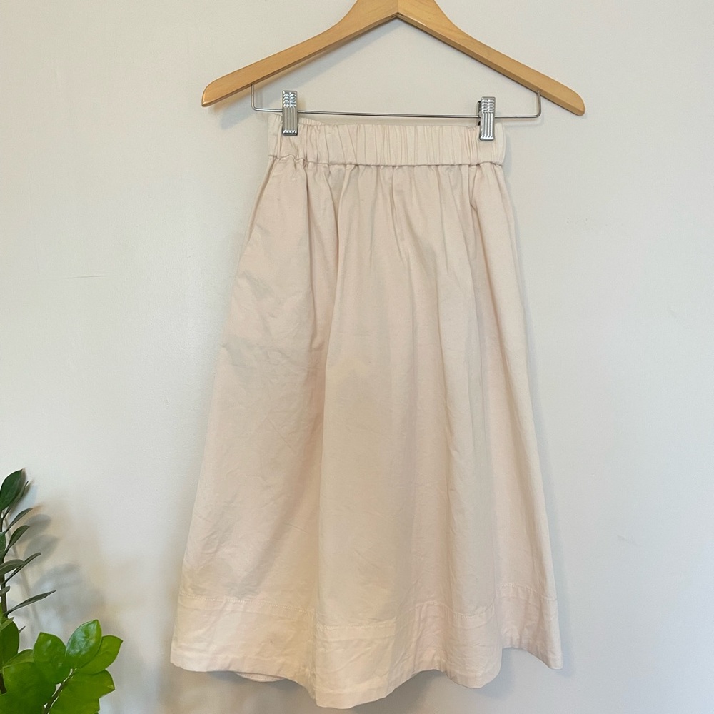 EVERLANE Cream Skirt